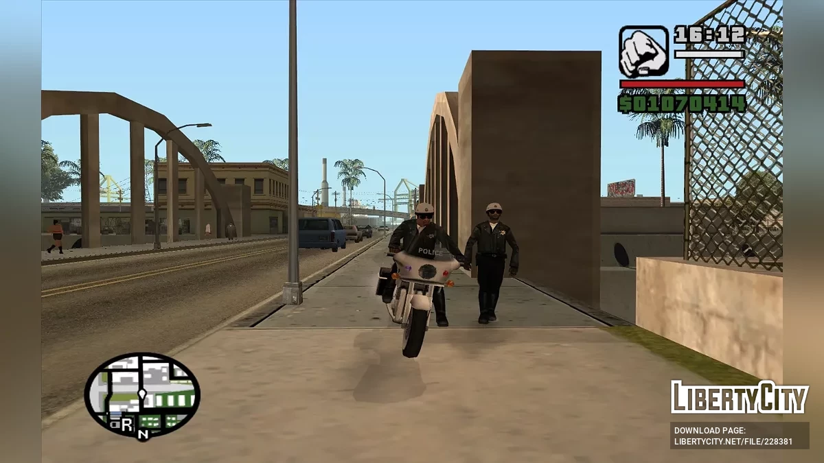 Полицейский мотоциклист Карл Джонсон / GTA San Andreas