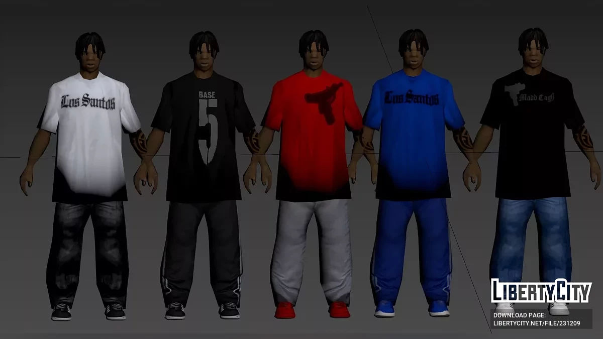 Альтернативные скины для наркоторговца / GTA San Andreas