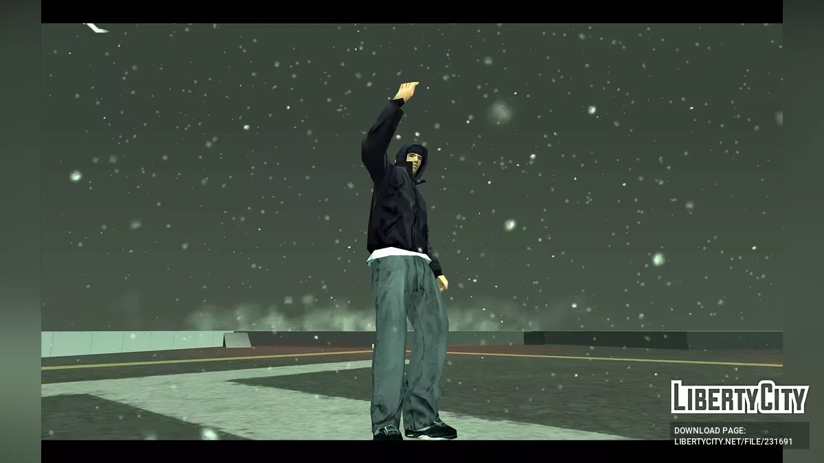 Клод в чёрной толстовке / GTA San Andreas