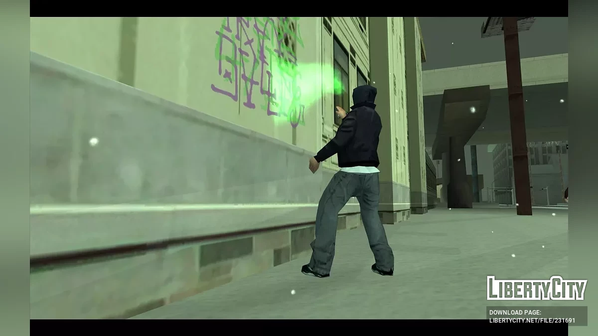 Клод в чёрной толстовке / GTA San Andreas