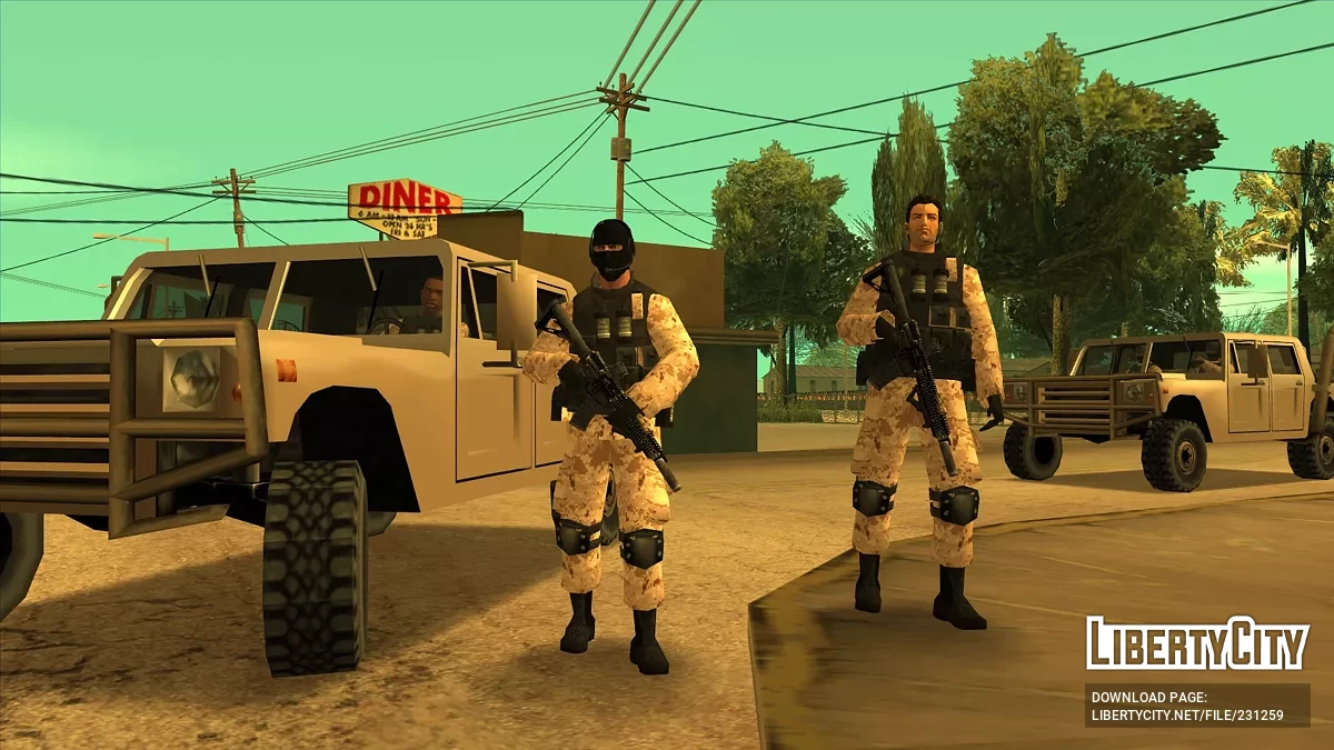 Special Reconnaissance Division (SRD) Marpat Desert / GTA San Andreas