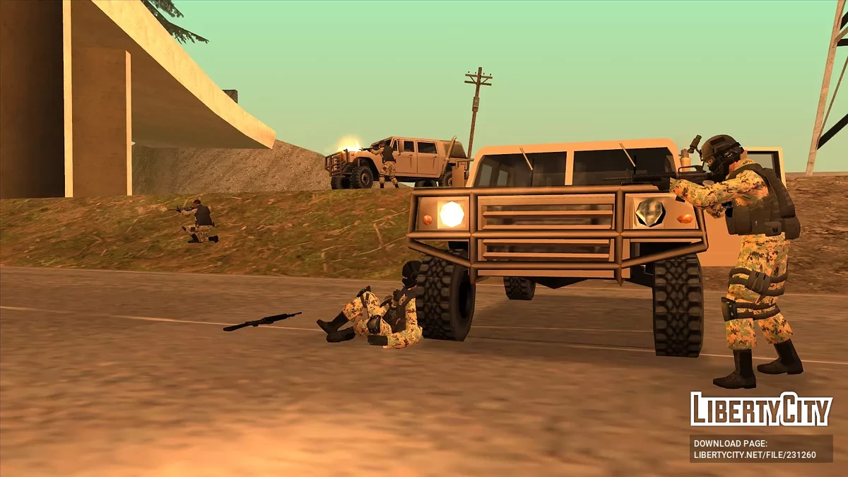 Special Reconnaissance Division (SRD) Marpat Woodland / GTA San Andreas