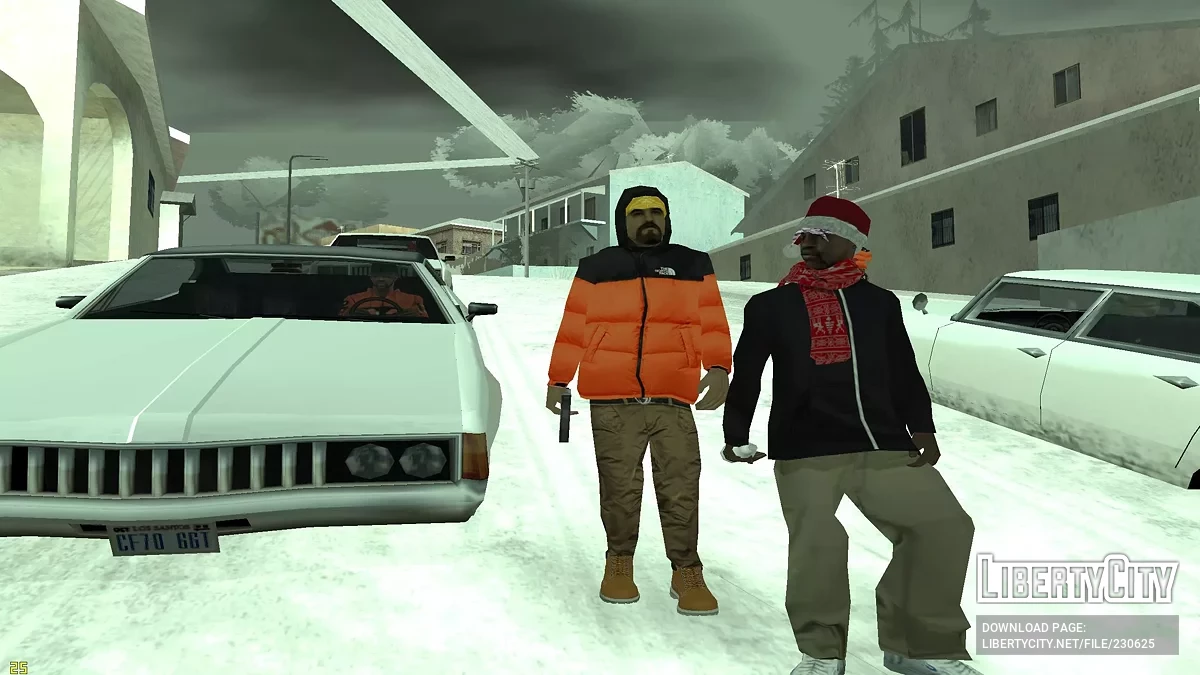 Зимний сборник скинов для банд / GTA San Andreas