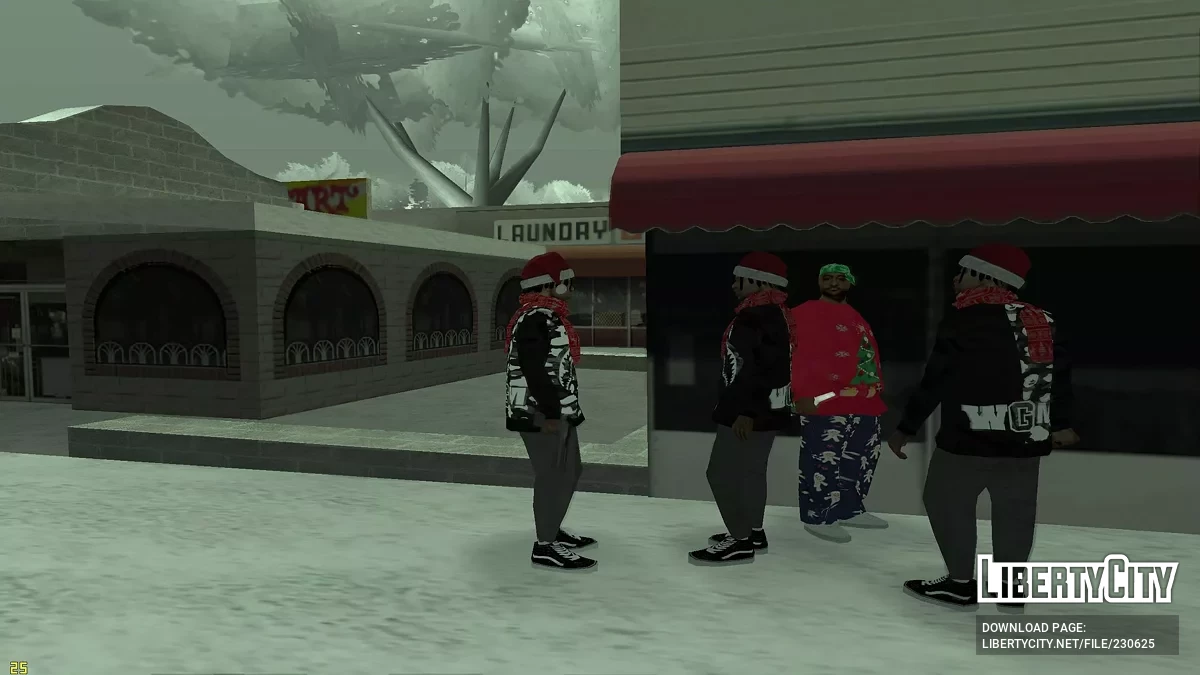 Зимний сборник скинов для банд / GTA San Andreas