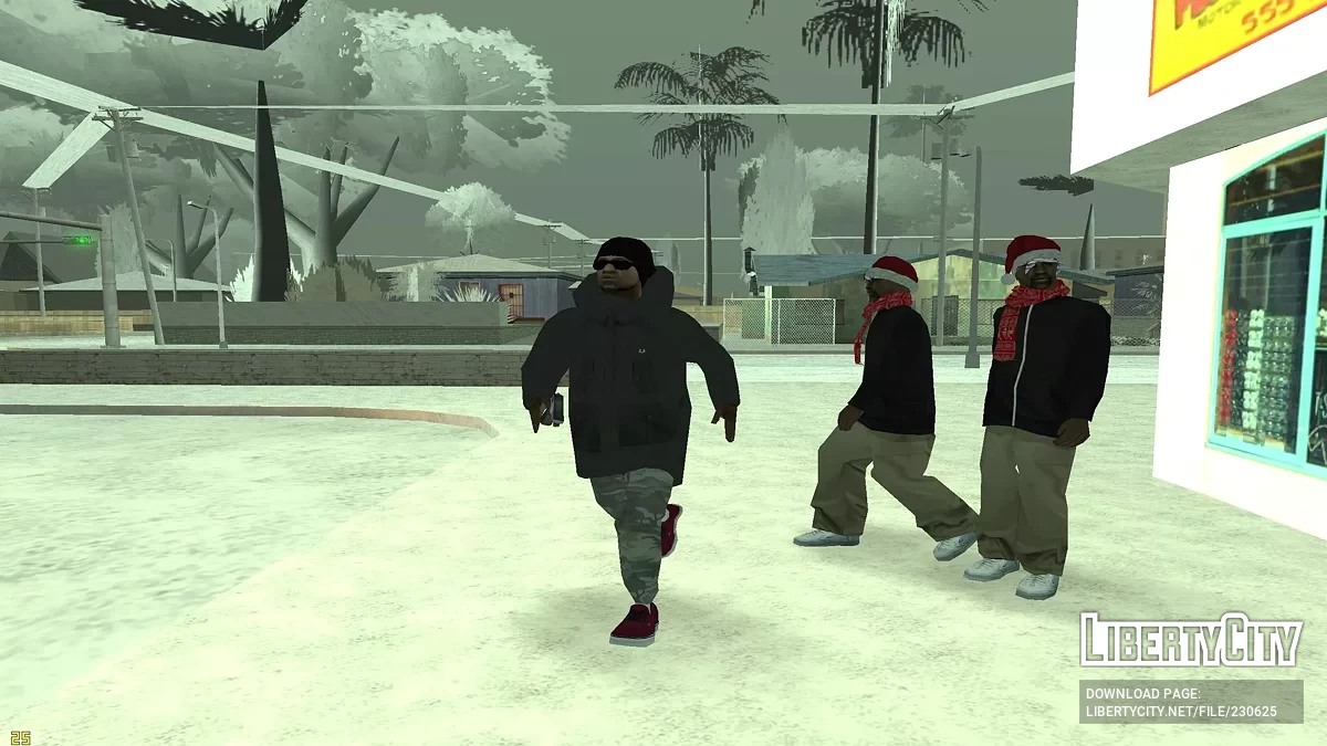 Зимний сборник скинов для банд / GTA San Andreas