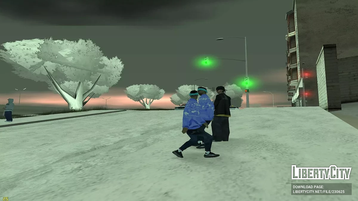 Зимний сборник скинов для банд / GTA San Andreas