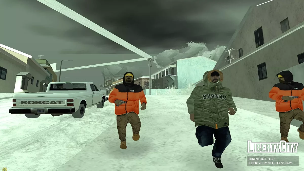 Зимний сборник скинов для банд / GTA San Andreas