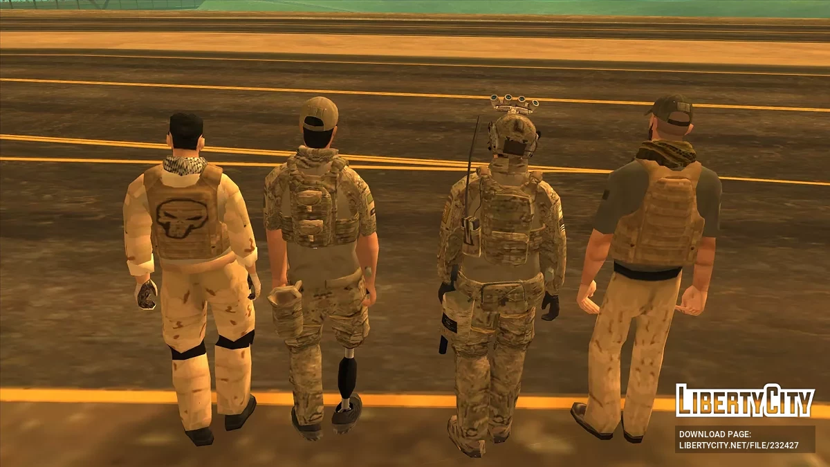 Военнослужащие разных подразделений ВС США / GTA San Andreas