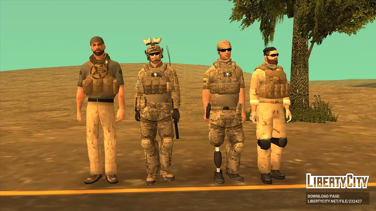 Военнослужащие разных подразделений ВС США / GTA San Andreas
