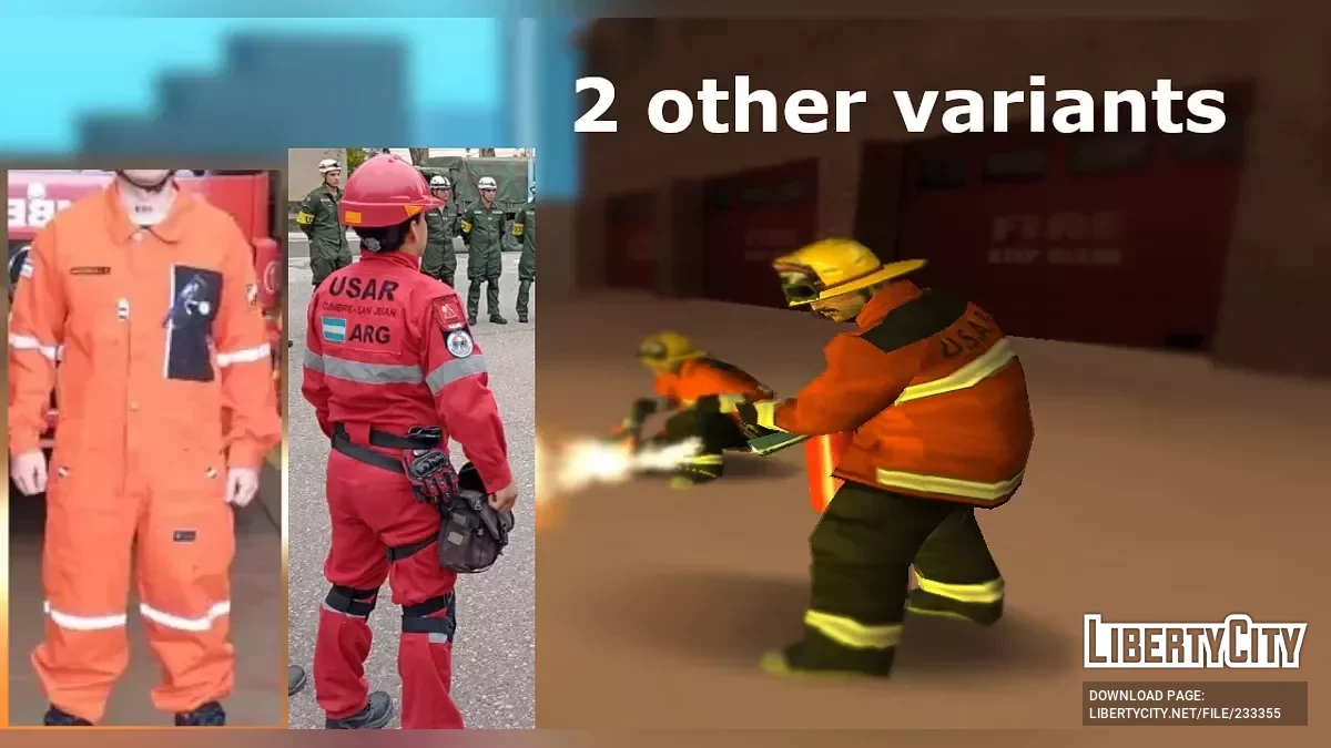 Пожарная служба Санта-Фе, бригада USAR (стиль SA) / GTA San Andreas