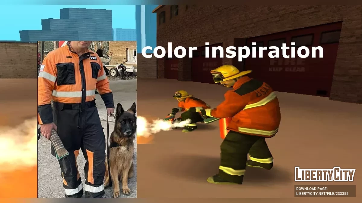 Пожарная служба Санта-Фе, бригада USAR (стиль SA) / GTA San Andreas