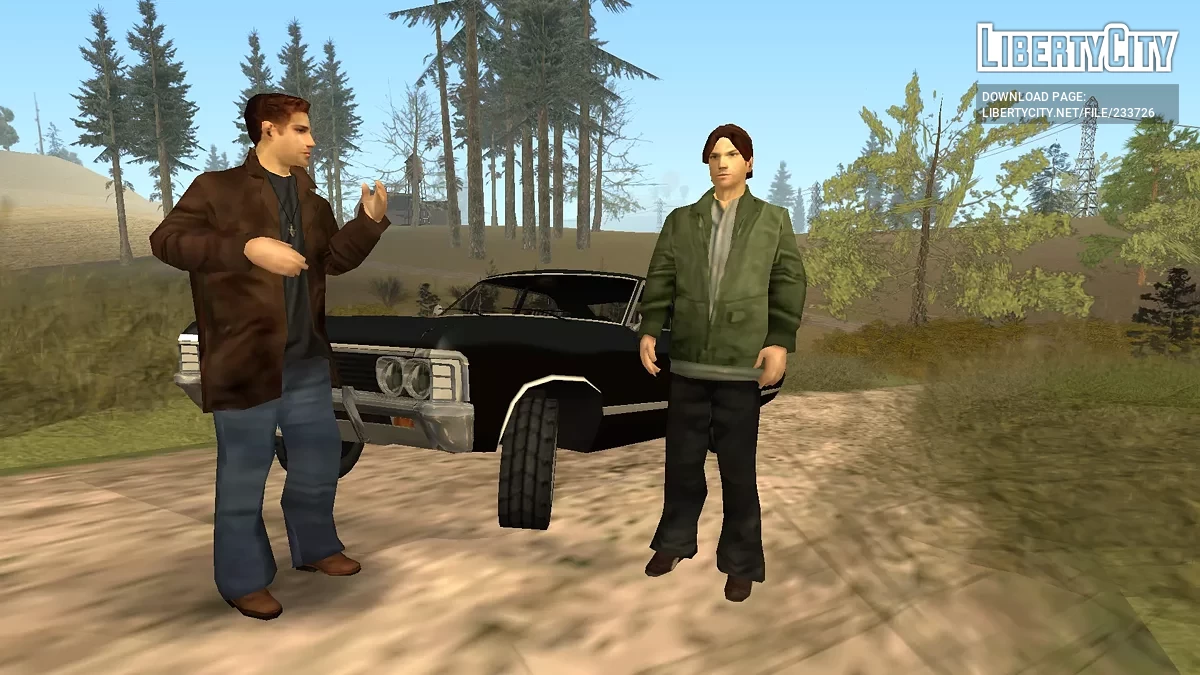Сэм Винчестер из Сверхъестественного / GTA San Andreas