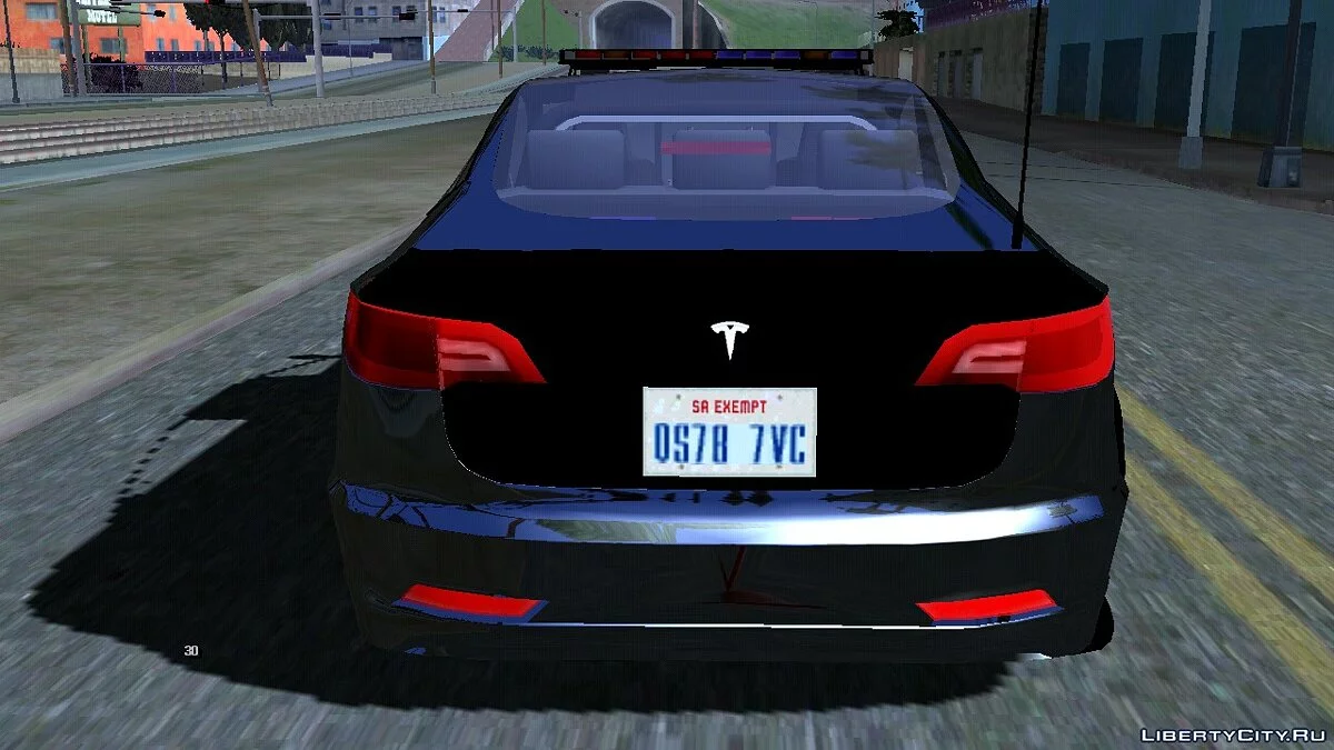 2017 Tesla Model 3 Lowpoly LSPD / GTA San Andreas (iOS, Android)