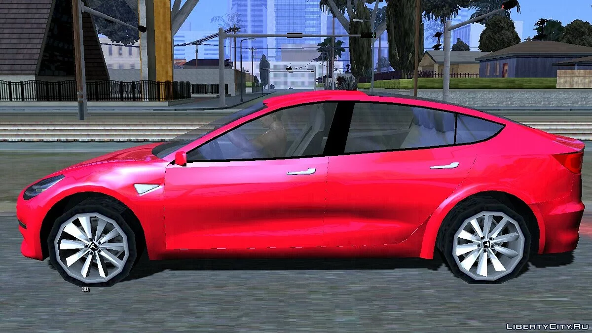 2017 Tesla Model 3 Lowpoly / GTA San Andreas (iOS, Android)