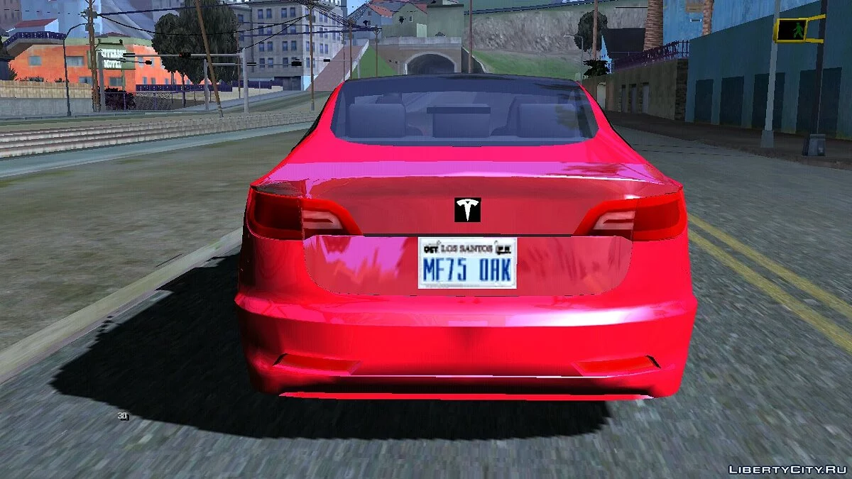2017 Tesla Model 3 Lowpoly / GTA San Andreas (iOS, Android)