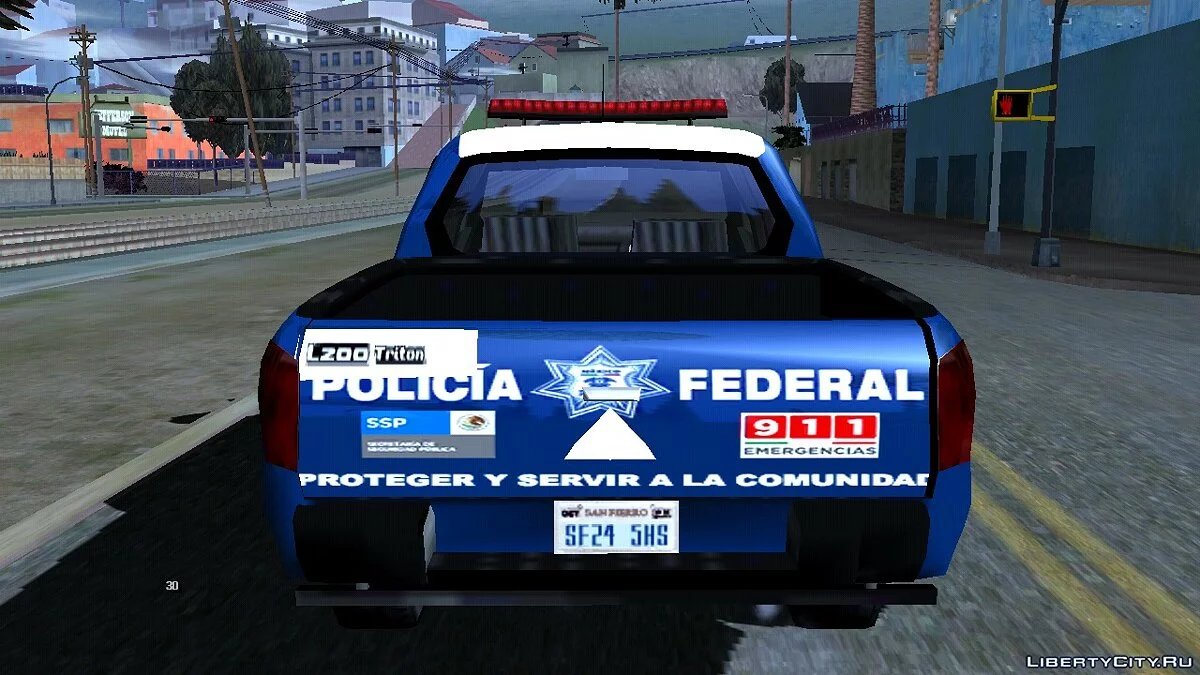 Mitsubishi L200 (Стиль SA, полиция) / GTA San Andreas (iOS, Android)
