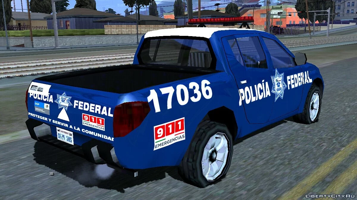 Mitsubishi L200 (Стиль SA, полиция) / GTA San Andreas (iOS, Android)