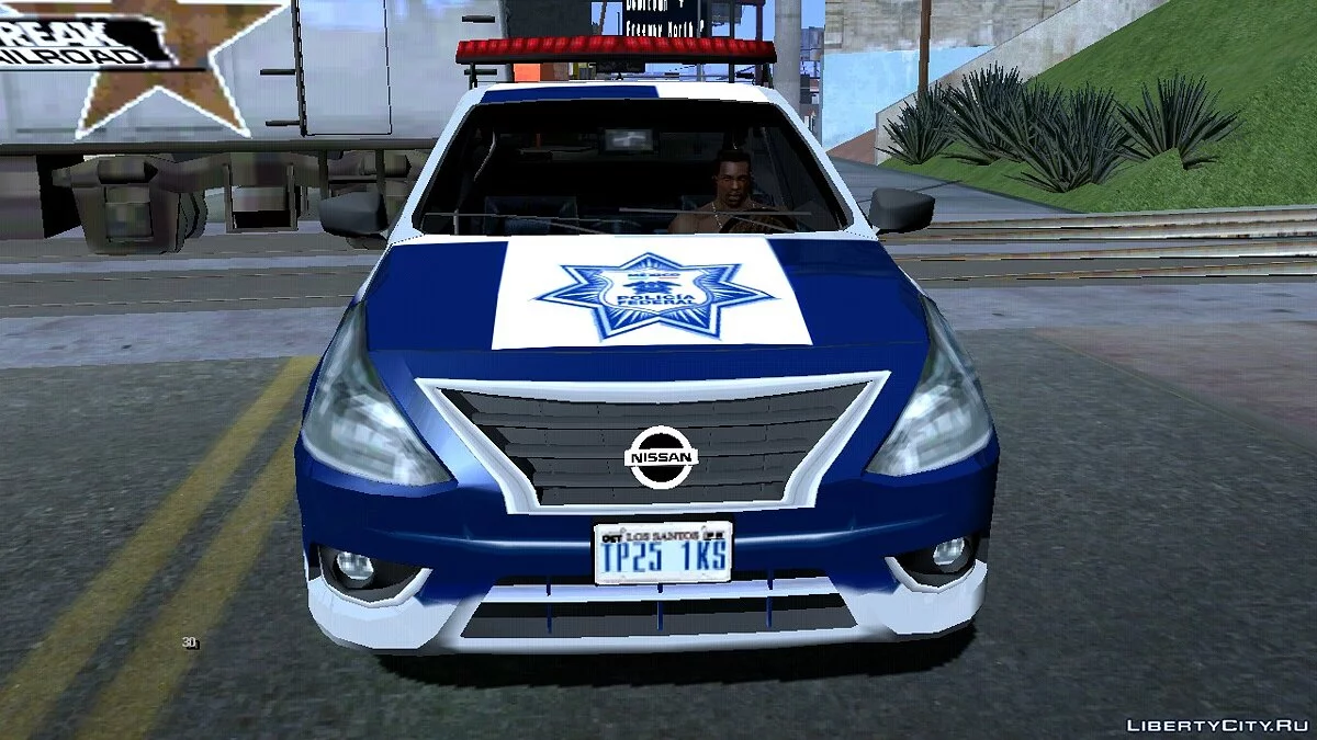 Nissan Versa 2019 (Стиль SA, полиция) / GTA San Andreas (iOS, Android)