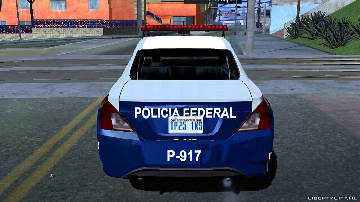 Nissan Versa 2019 (Стиль SA, полиция) / GTA San Andreas (iOS, Android)