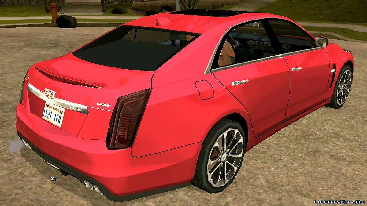 2018 Cadillac CTS-V Lowpoly для GTA San Andreas (iOS, Android) - Картинка #2