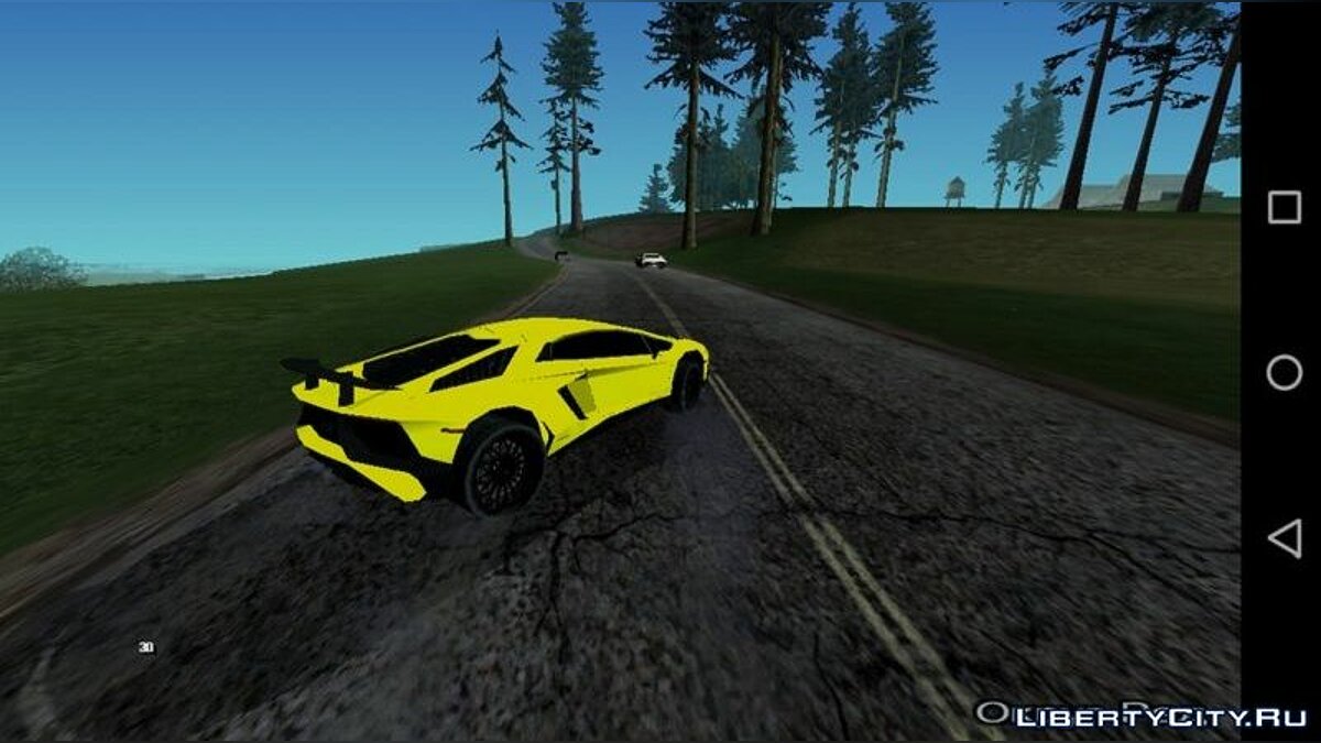 Скачать Lamborghini Aventador SV Low-Poly для GTA San Andreas (iOS, Android)