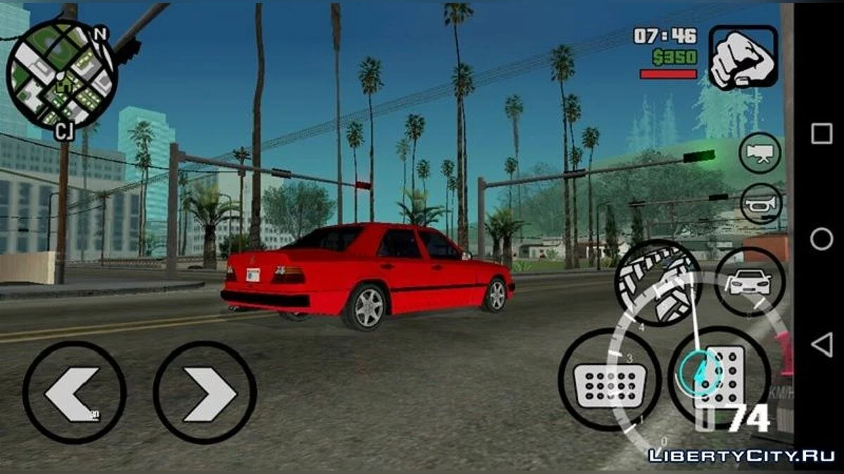 Mercedes- Benz W124 E500 Low-Poly (только DFF) / GTA San Andreas (iOS, Android)