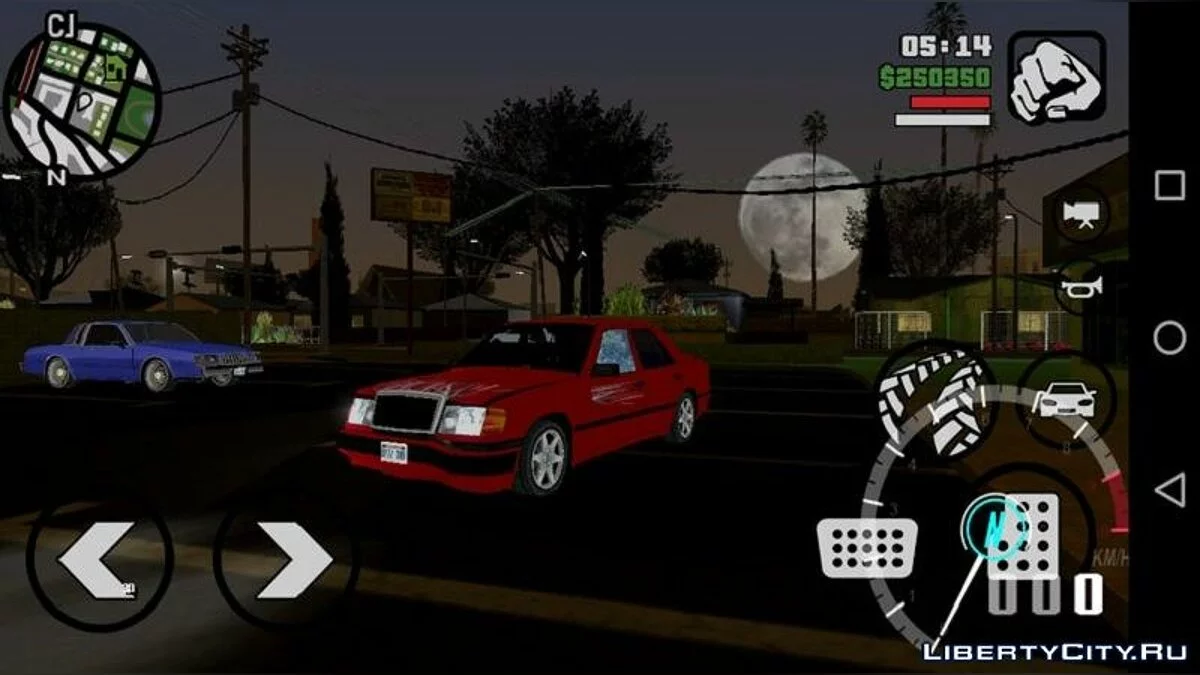 Mercedes- Benz W124 E500 Low-Poly (только DFF) / GTA San Andreas (iOS, Android)