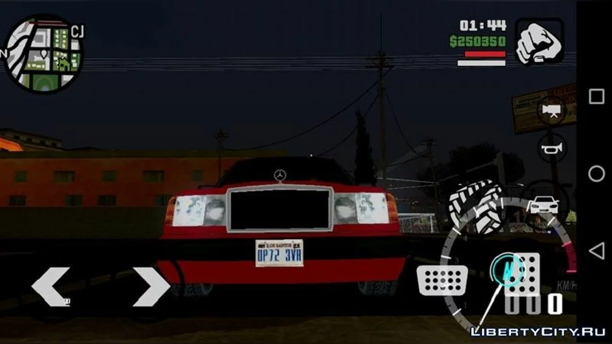 Mercedes- Benz W124 E500 Low-Poly (только DFF) / GTA San Andreas (iOS, Android)