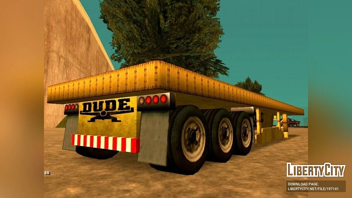 Прицеп для перевозки тяжелых грузов DUDE / GTA San Andreas (iOS, Android)