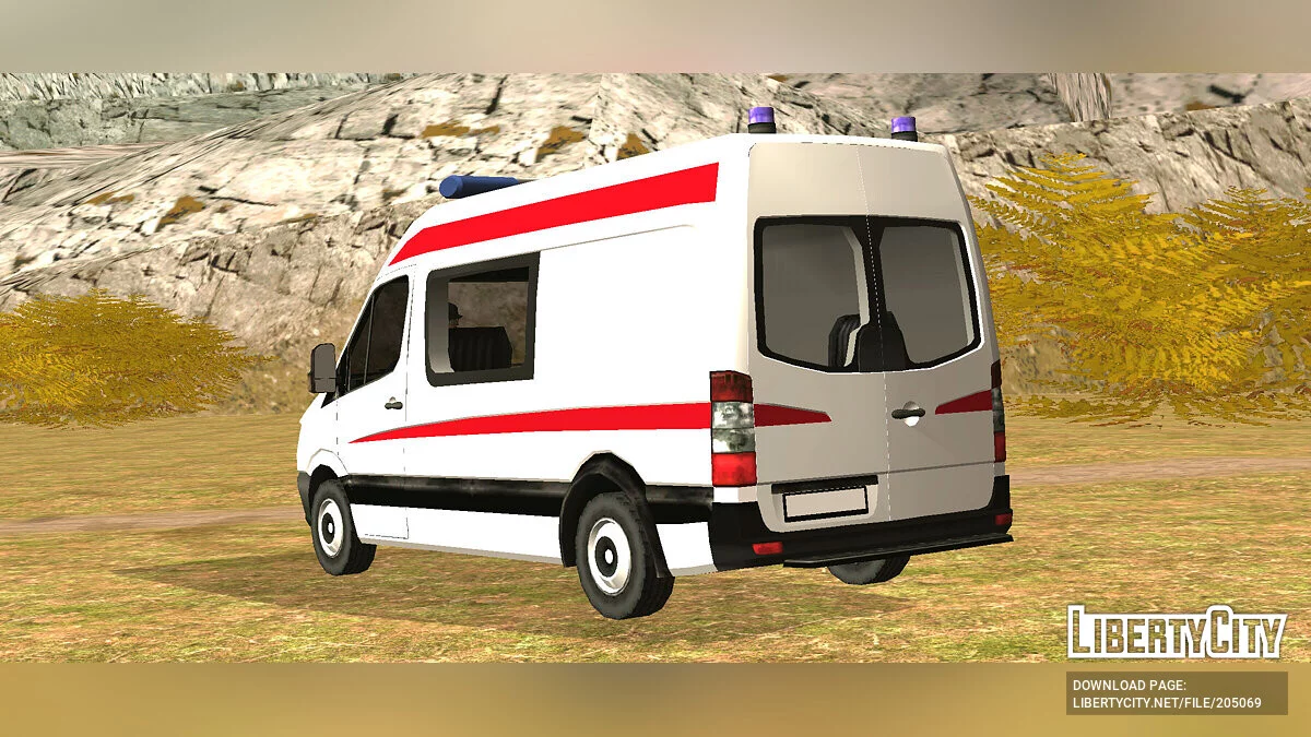 Mercedes-Benz Sprinter Скорая (SA Style) / GTA San Andreas (iOS, Android)