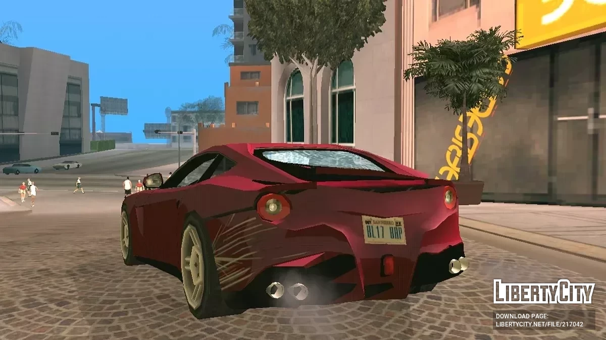 Ferrari F12 Berlinetta (только DFF + SA-стиль) / GTA San Andreas (iOS, Android)