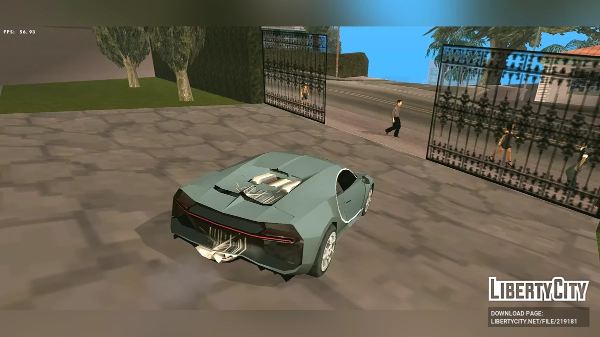 Bugatti Chiron (только DFF + SA-стиль) / GTA San Andreas (iOS, Android)