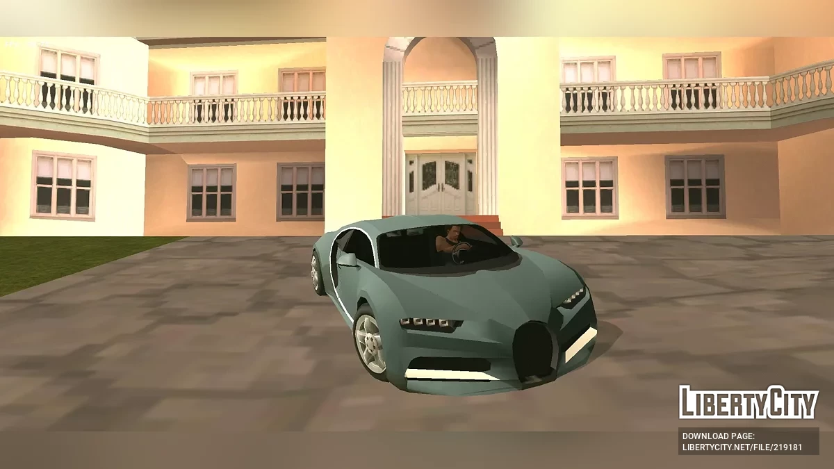 Bugatti Chiron (только DFF + SA-стиль) / GTA San Andreas (iOS, Android)