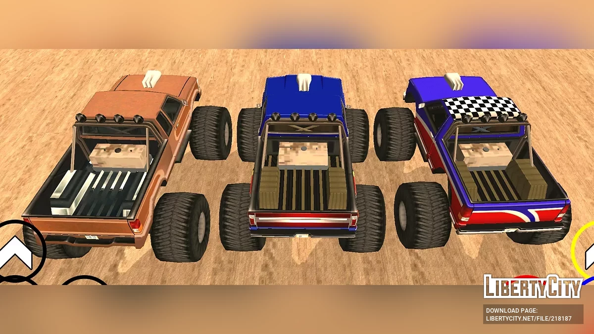 Remake Monster Truck Pack - Hecho en México / GTA San Andreas (iOS, Android)