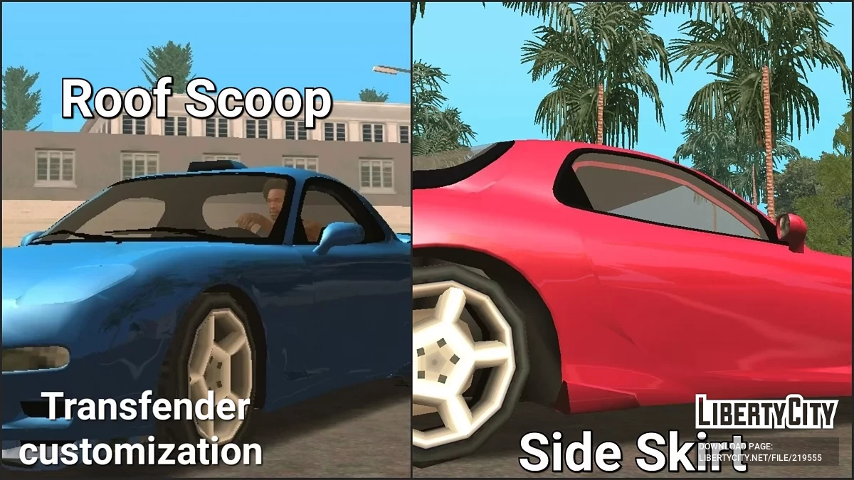 Mazda RX-7 (стиль SA + только DFF) / GTA San Andreas (iOS, Android)