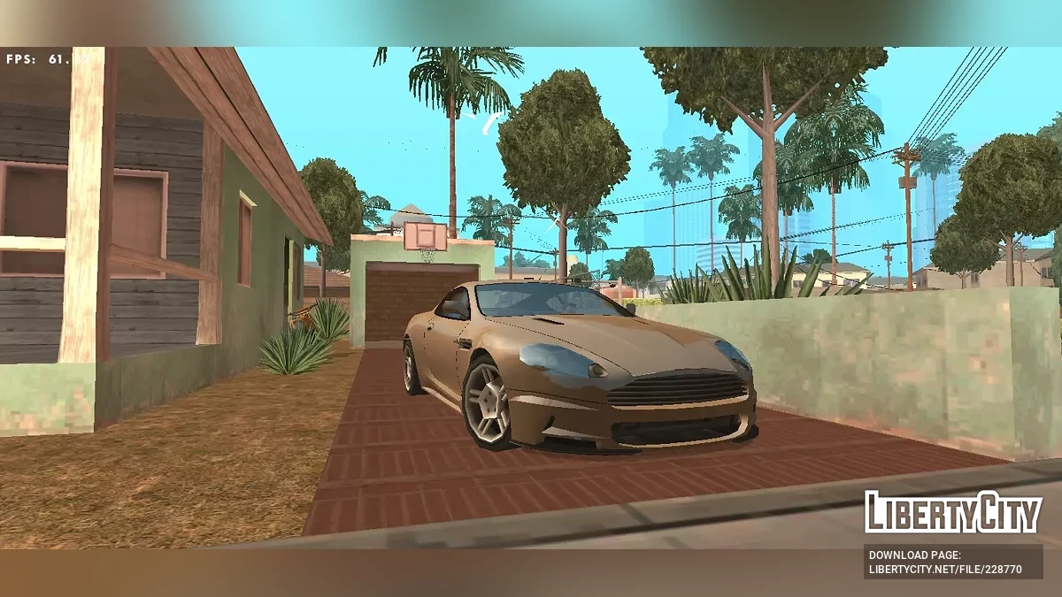 Aston Martin DBS (Стиль SA / Только DFF) / GTA San Andreas (iOS, Android)