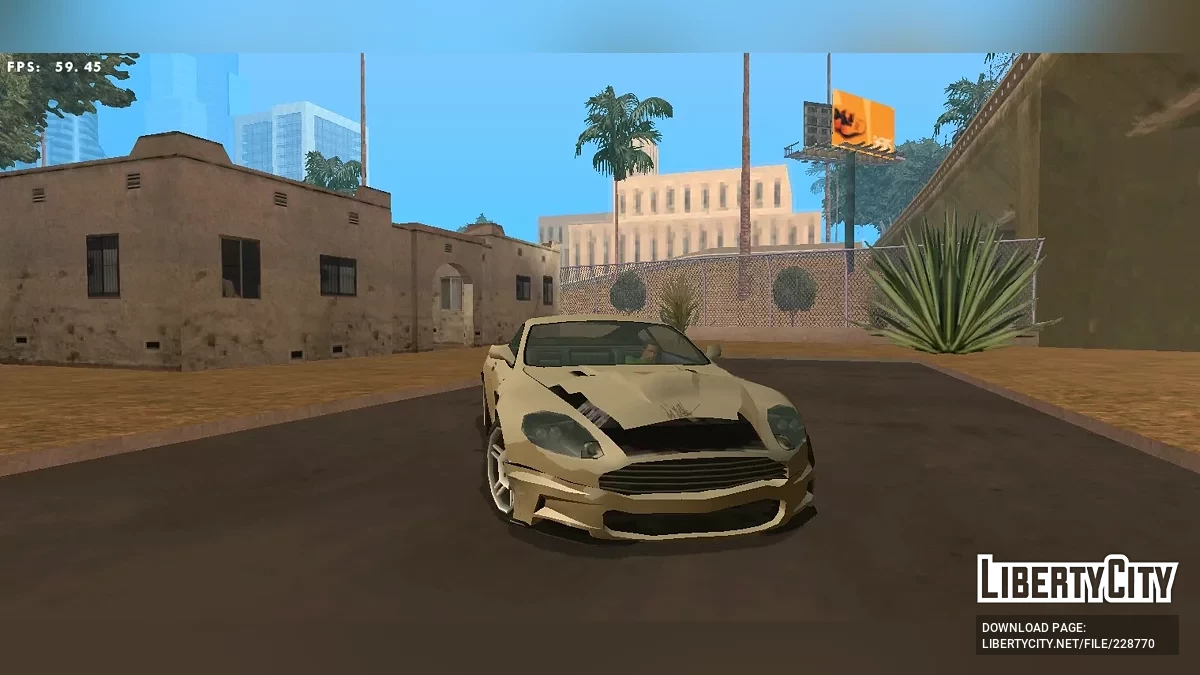 Aston Martin DBS (Стиль SA / Только DFF) / GTA San Andreas (iOS, Android)