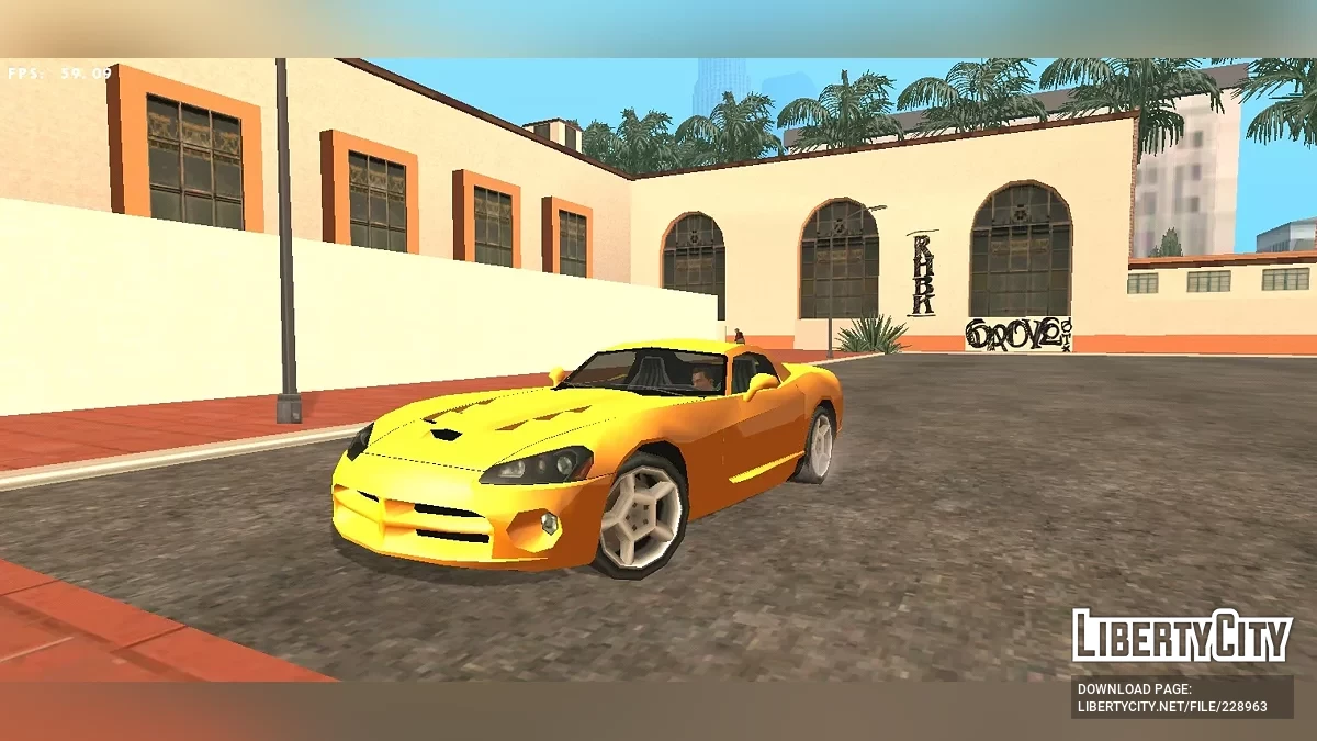 '06 Додж Вайпер SRT 10 (Стиль SA / Только DFF) / GTA San Andreas (iOS, Android)