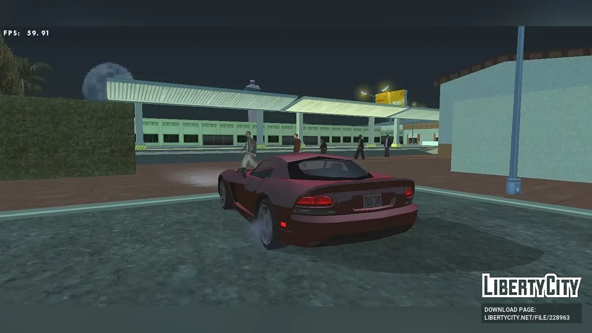 '06 Додж Вайпер SRT 10 (Стиль SA / Только DFF) / GTA San Andreas (iOS, Android)
