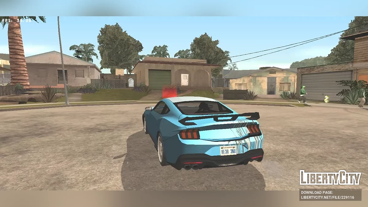 '24 Мустанг Темная Лошадь (Только DFF) / GTA San Andreas (iOS, Android)