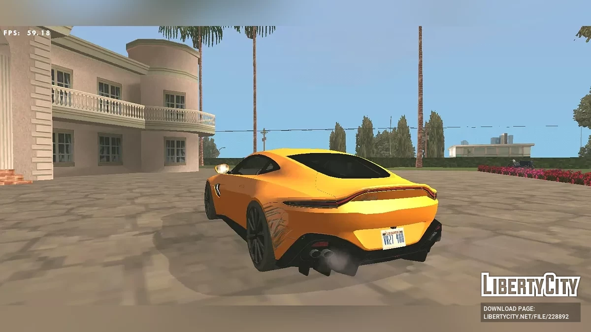 Aston Martin Vantage 2018 (Стиль SA / Только DFF) / GTA San Andreas (iOS, Android)