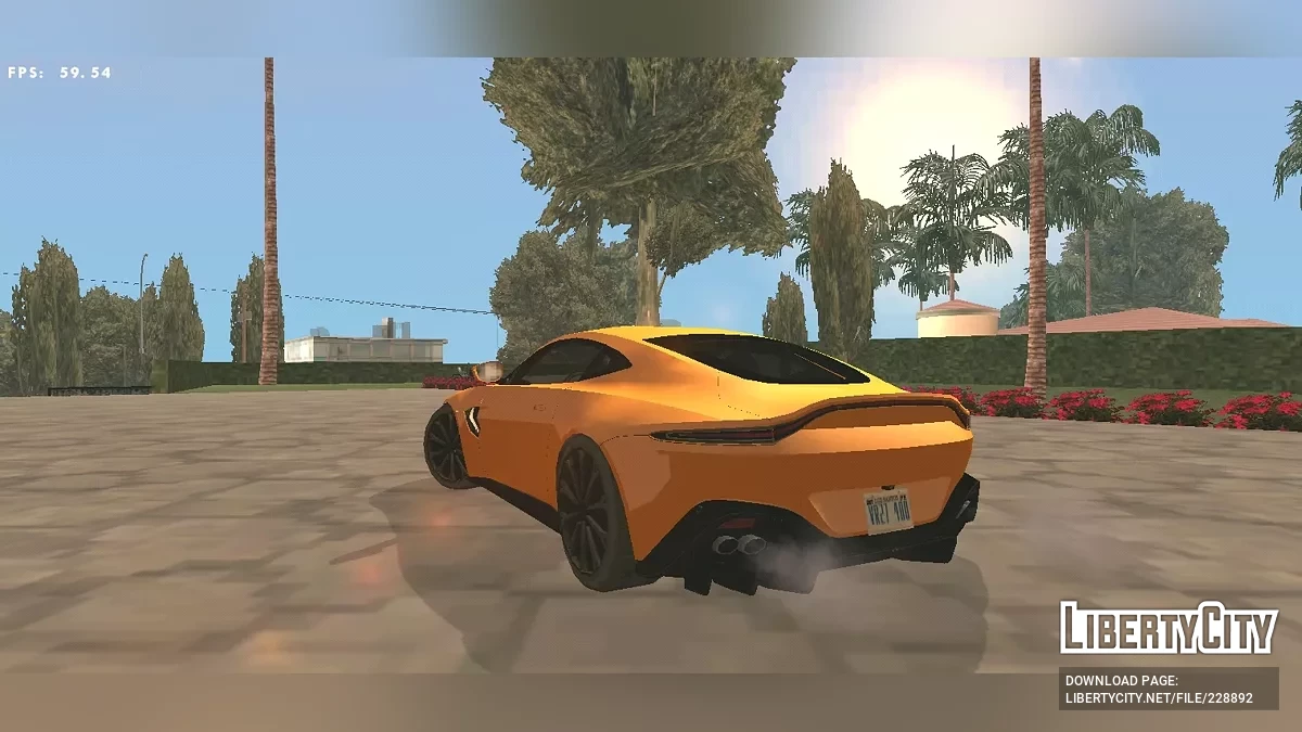 Aston Martin Vantage 2018 (Стиль SA / Только DFF) / GTA San Andreas (iOS, Android)