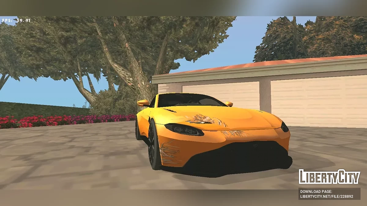Aston Martin Vantage 2018 (Стиль SA / Только DFF) / GTA San Andreas (iOS, Android)