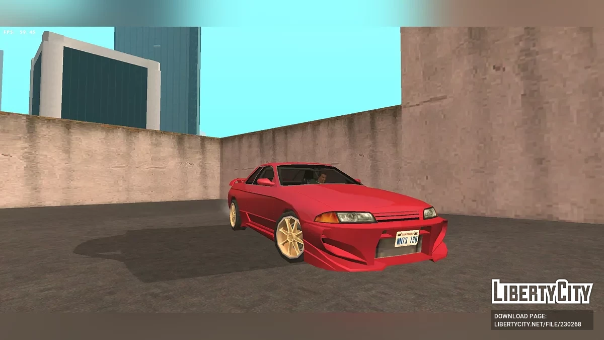 [Только DFF] R32 Skyline GTR + Кастомные детали / GTA San Andreas (iOS, Android)