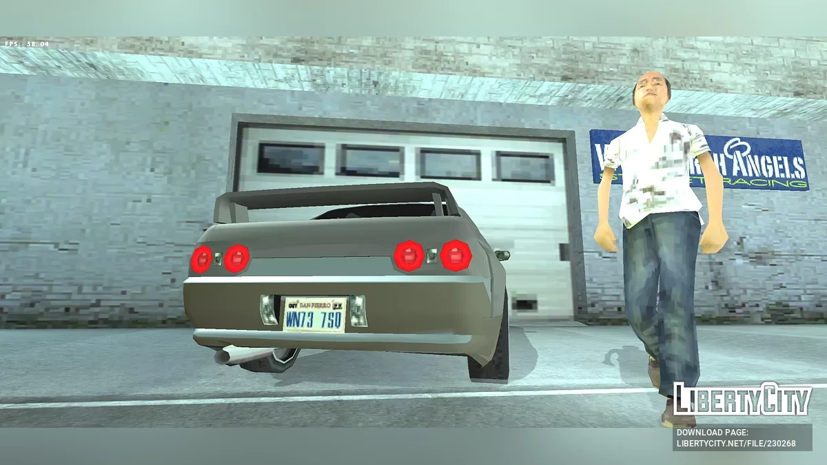 [Только DFF] R32 Skyline GTR + Кастомные детали / GTA San Andreas (iOS, Android)