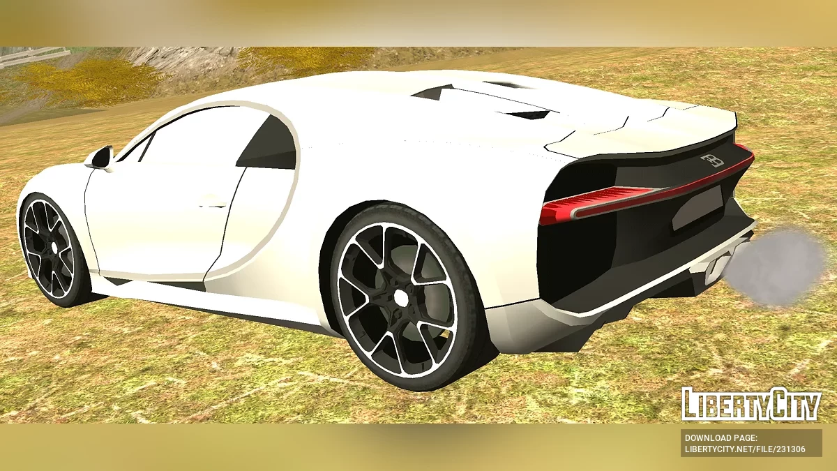 Bugatti Chiron Low Poly + HQ Interior (DFF Only) / GTA San Andreas (iOS, Android)