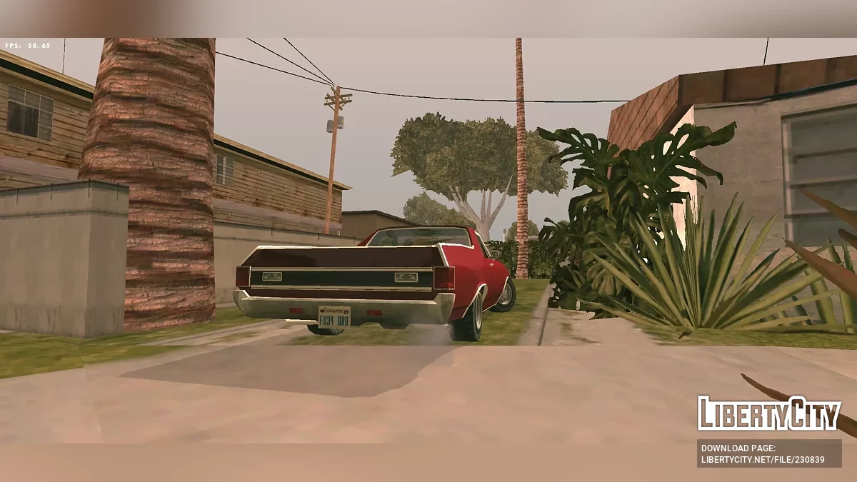 DFF ТОЛЬКО 1970 Chevrolet El Camino SS в стиле Sa / GTA San Andreas (iOS, Android)
