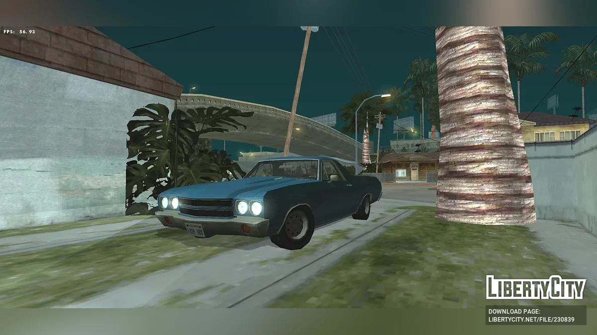 DFF ТОЛЬКО 1970 Chevrolet El Camino SS в стиле Sa / GTA San Andreas (iOS, Android)