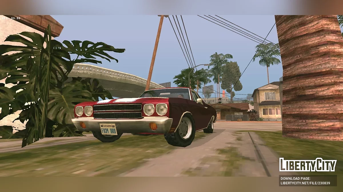 DFF ТОЛЬКО 1970 Chevrolet El Camino SS в стиле Sa / GTA San Andreas (iOS, Android)
