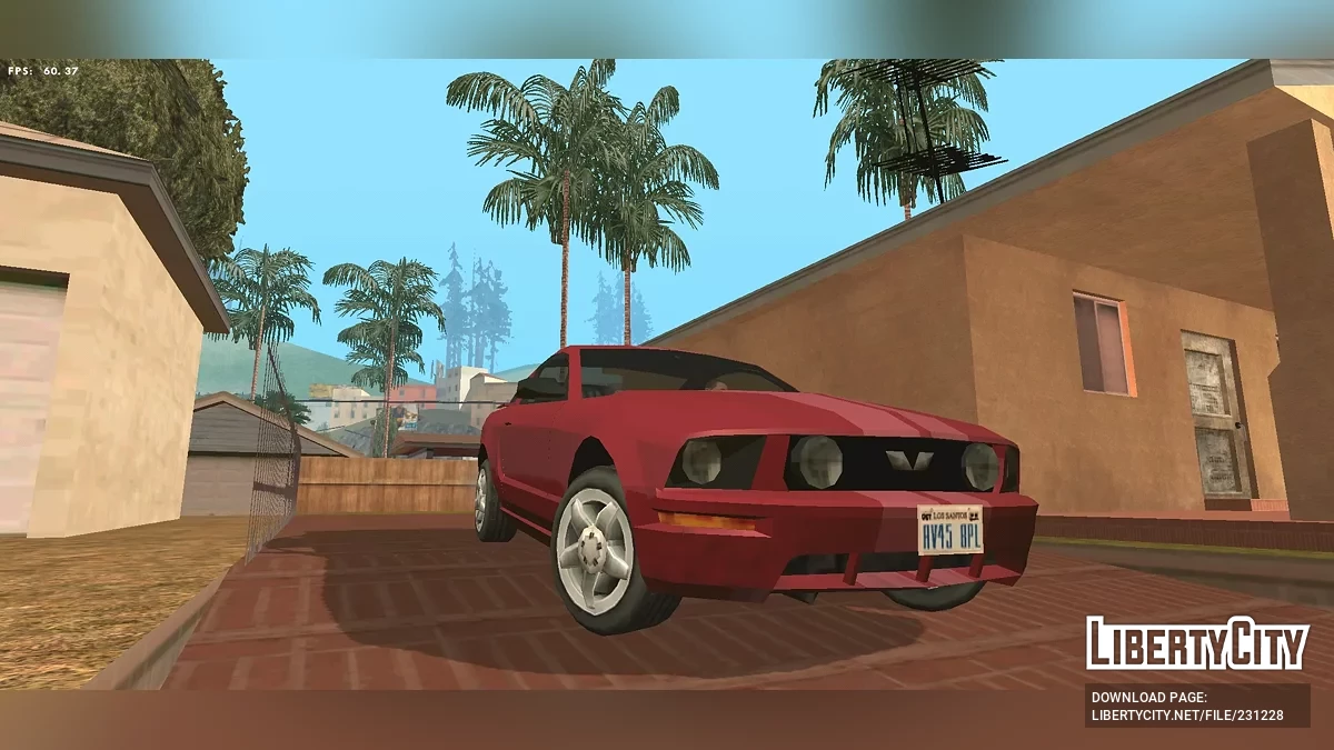 Dff только Ford MUSTANG GT '05 SA СТИЛЬ / GTA San Andreas (iOS, Android)